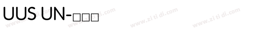 UUS UN字体转换